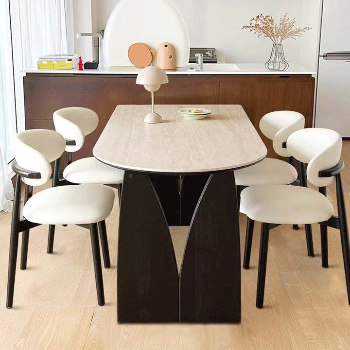 BRYSON Travertine Sintered Stone Dining Table