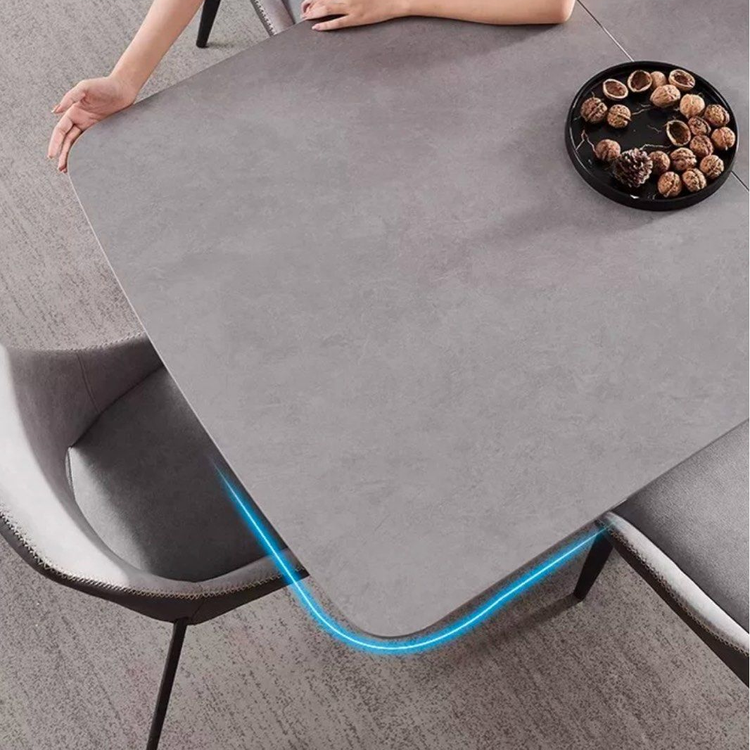 AIDEN Modern Sintered Stone Extendable Dining Table