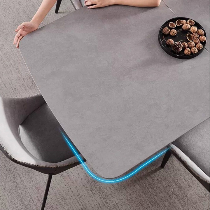 AIDEN Modern Sintered Stone Extendable Dining Table
