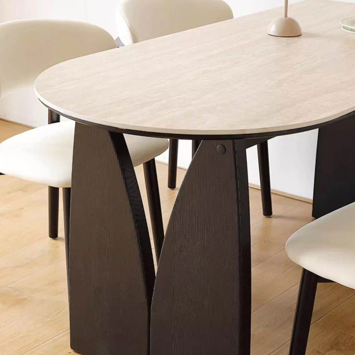 BRYSON Travertine Sintered Stone Dining Table
