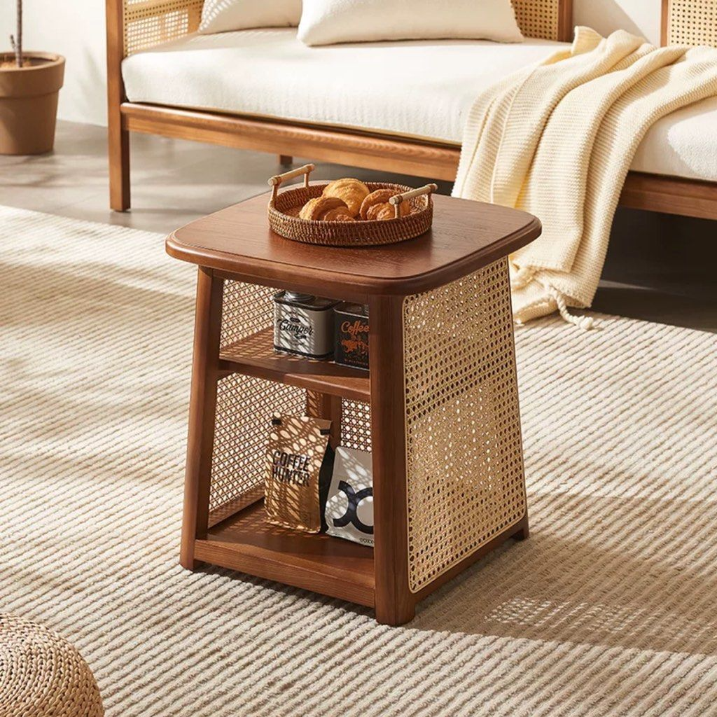 COUTURE Vintage Rattan Coffee Table