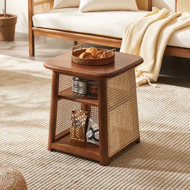 COUTURE Vintage Rattan Coffee Table