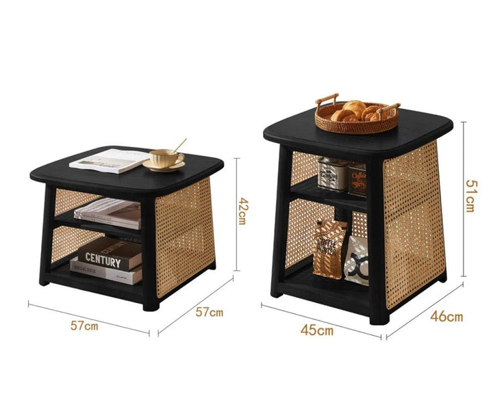 COUTURE Vintage Rattan Coffee Table