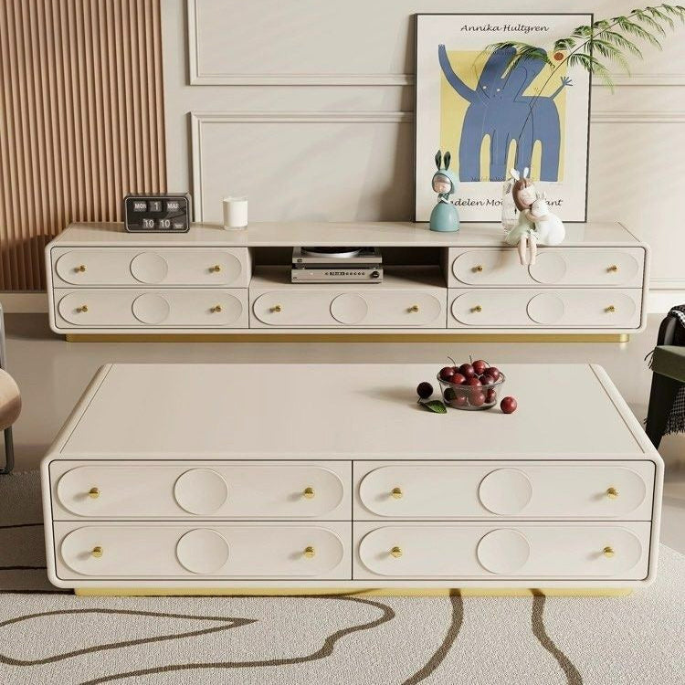 SIVAN Modern TV Console & Coffee Table