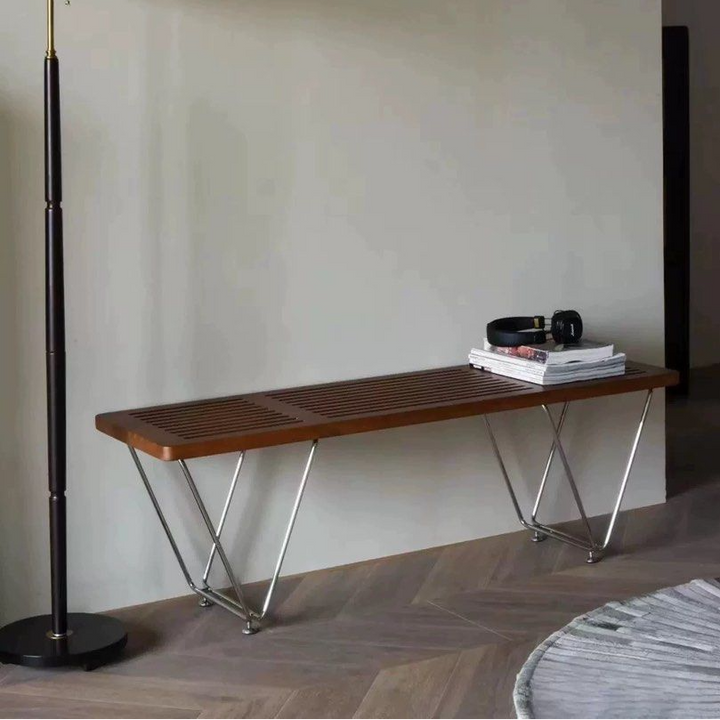 CHAYTON Modern Solid Wood Bench