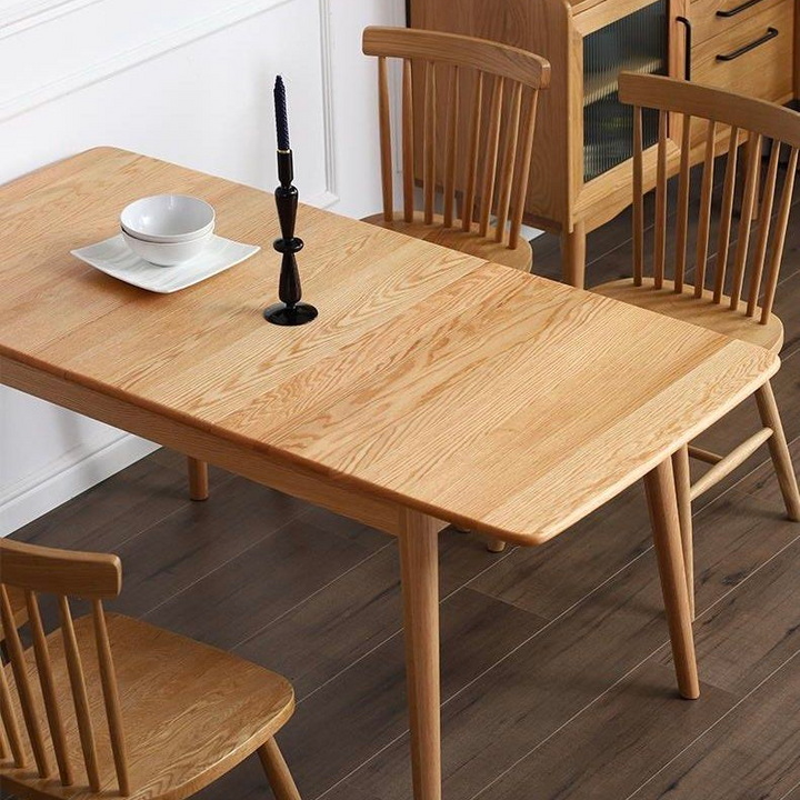 FINLEY Japandi Solid Wood Extendable Dining Table