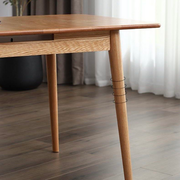 FINLEY Japandi Solid Wood Extendable Dining Table