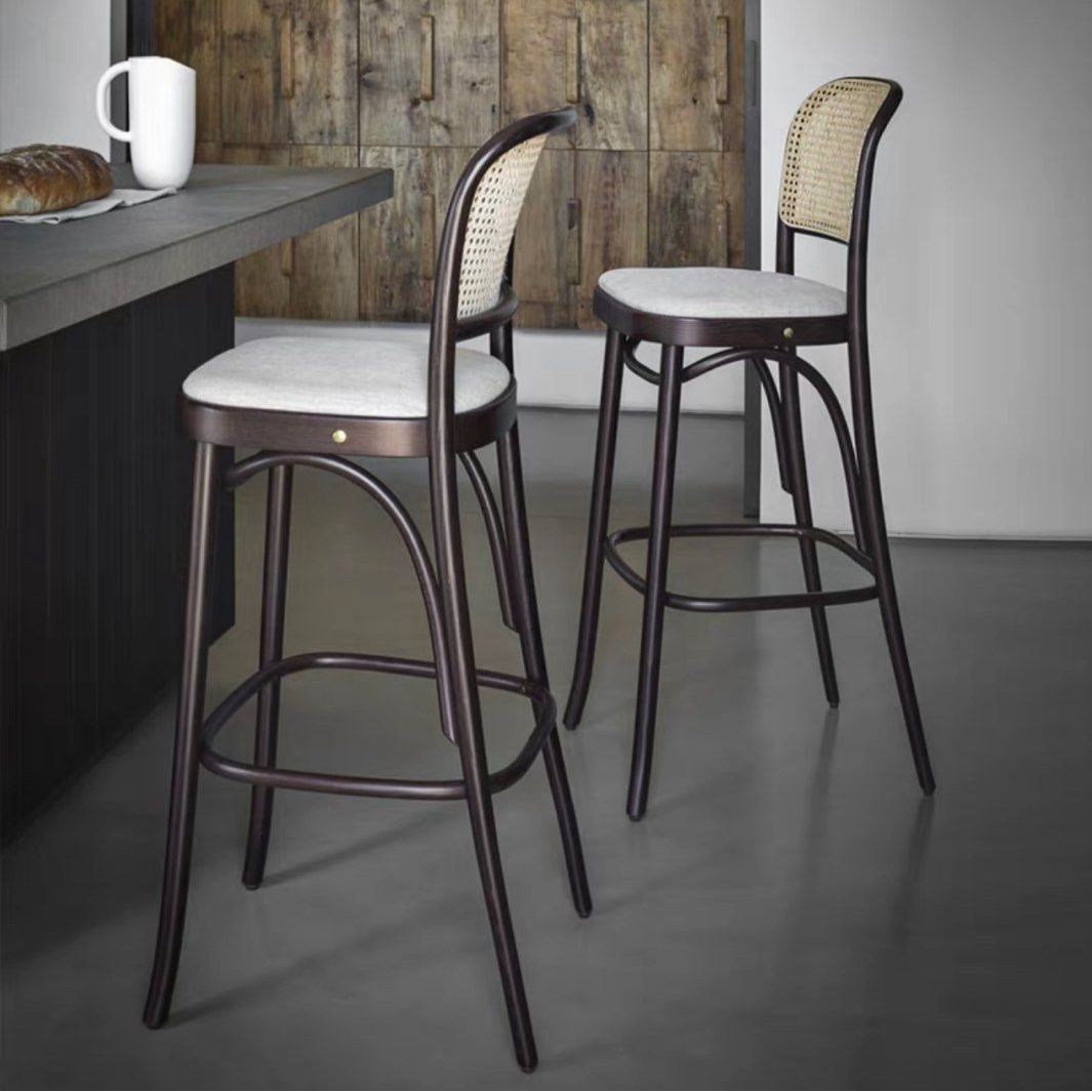 BOSEN Rustic Rattan Bar Stool