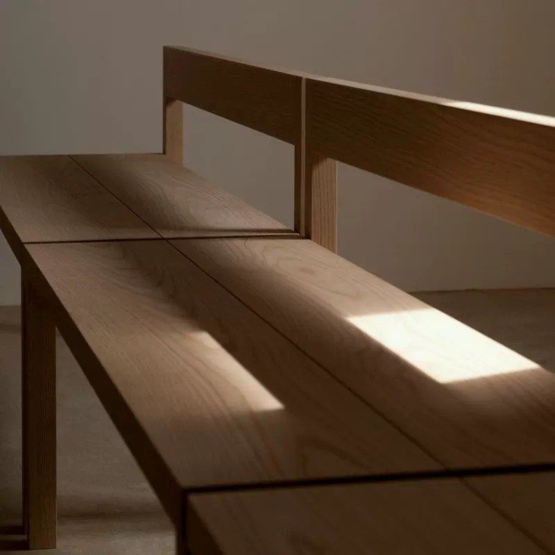 BRONSON Modern Solid Wood Bench