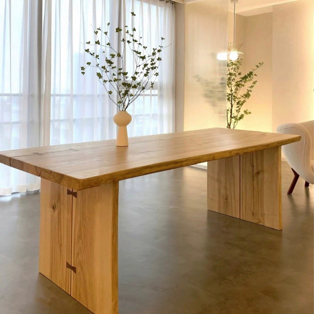 IDRIS Modern Solid Wood Dining Table – Radical Homes