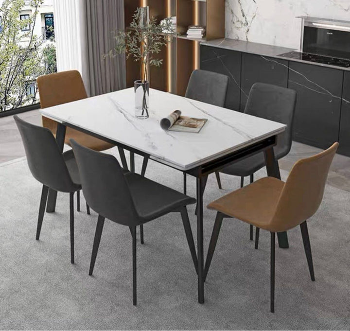 WALTE Modern Extendable Sintered Stone Dining Table