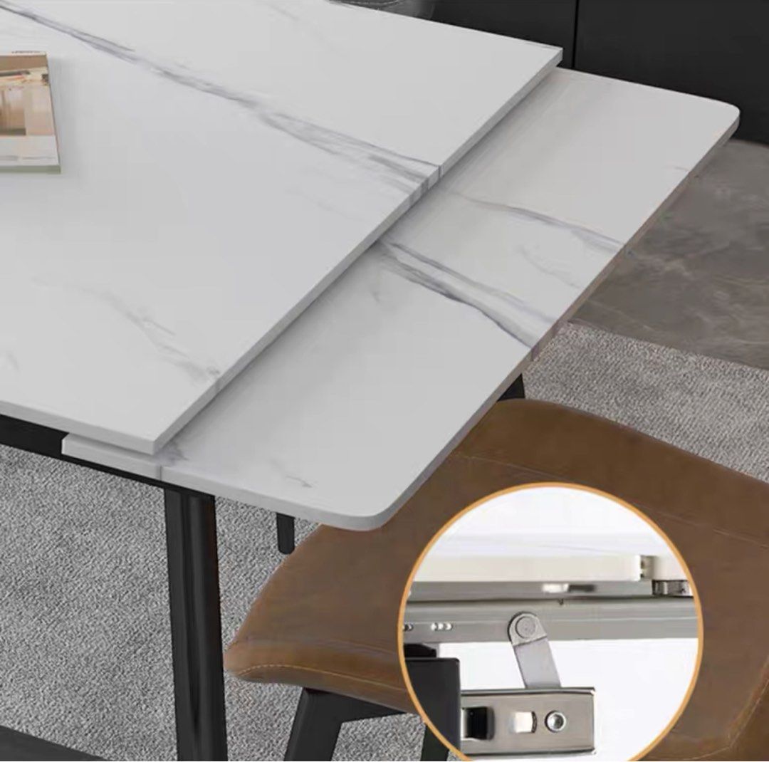 WALTE Modern Extendable Sintered Stone Dining Table