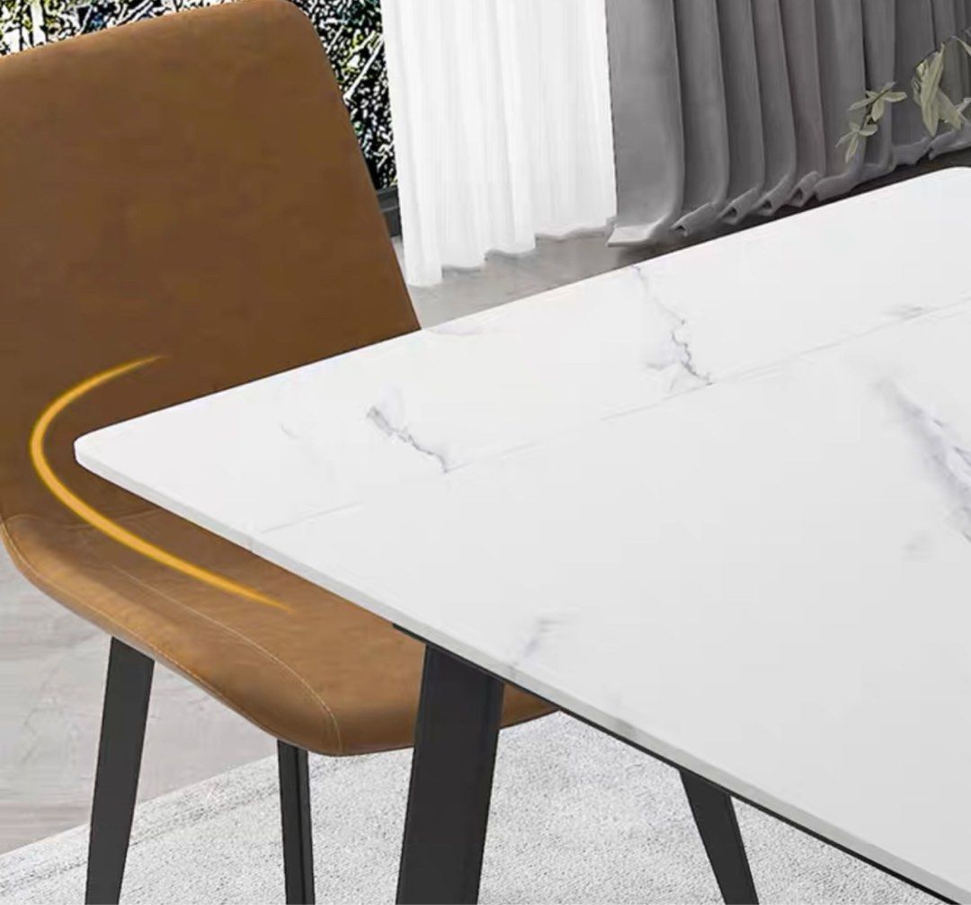 WALTE Modern Extendable Sintered Stone Dining Table