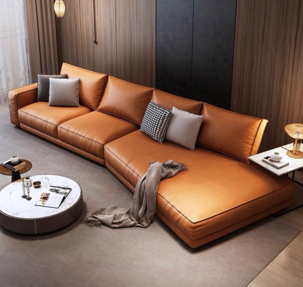 SORVALIS Modern Leather Sofa