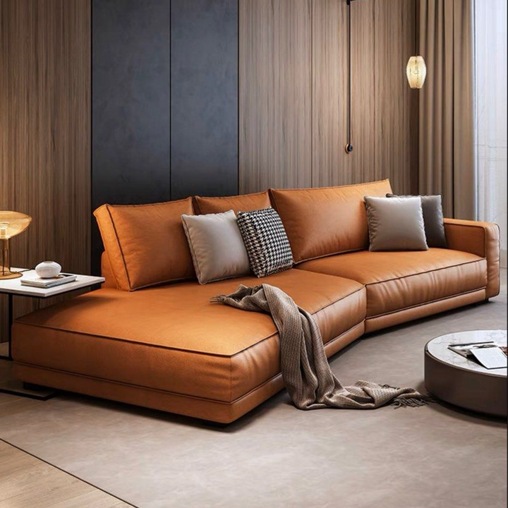 SORVALIS Modern Leather Sofa