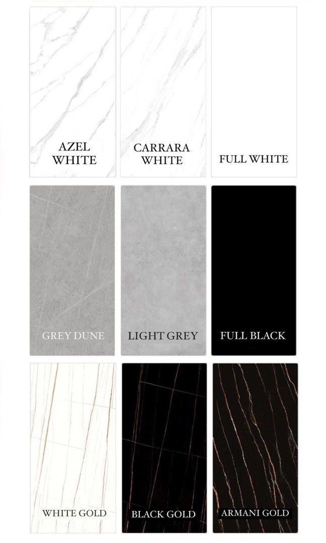 CLOTTEY Modern Square Sintered Stone Dining Table