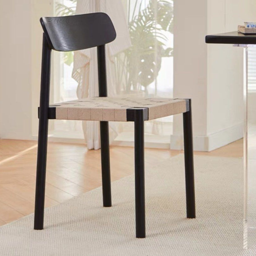 AYESHA Modern Solid Wood Stackable Chairs