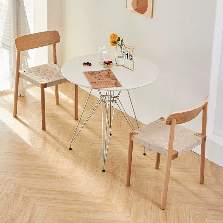 AYESHA Modern Solid Wood Stackable Chairs