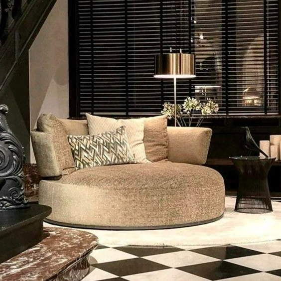 DARREN Modern Round Lounge Chair