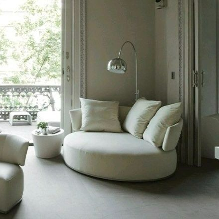 DARREN Modern Round Lounge Chair