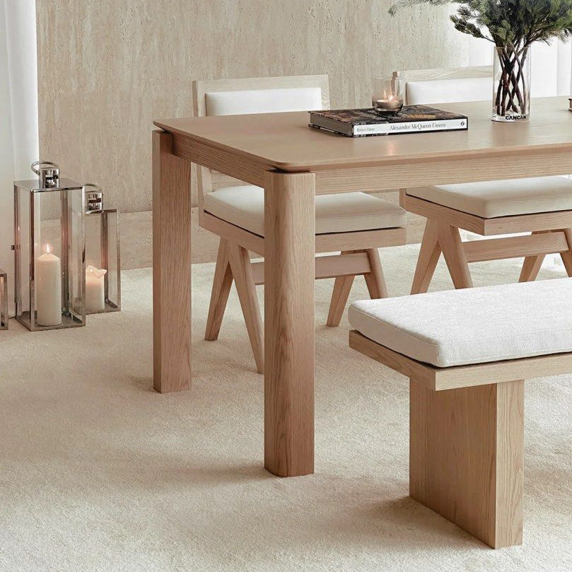 BETHAN Modern Solid Wood Dining Bench