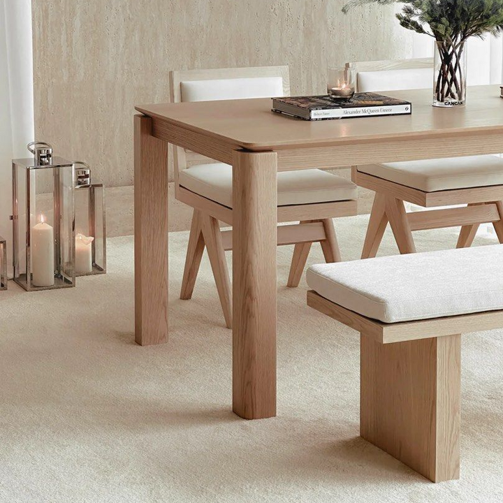 BETHAN Modern Solid Wood Dining Bench
