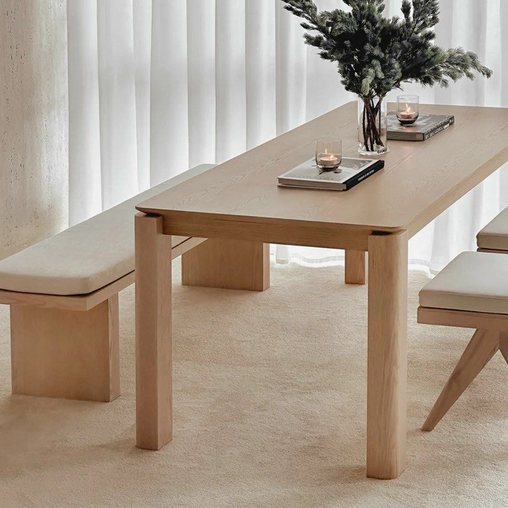 BETHAN Modern Solid Wood Dining Bench