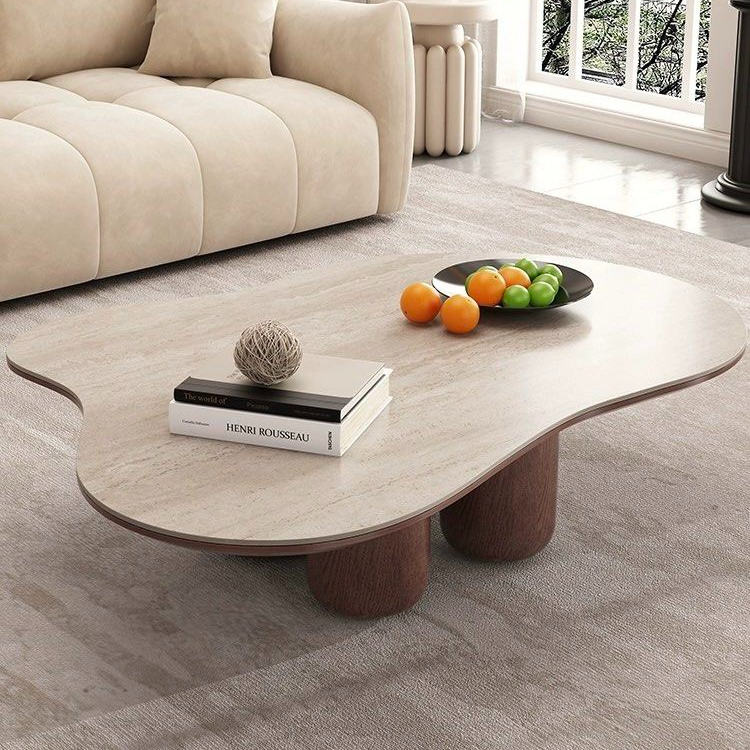 SLADE Modern Travertine Coffee Table
