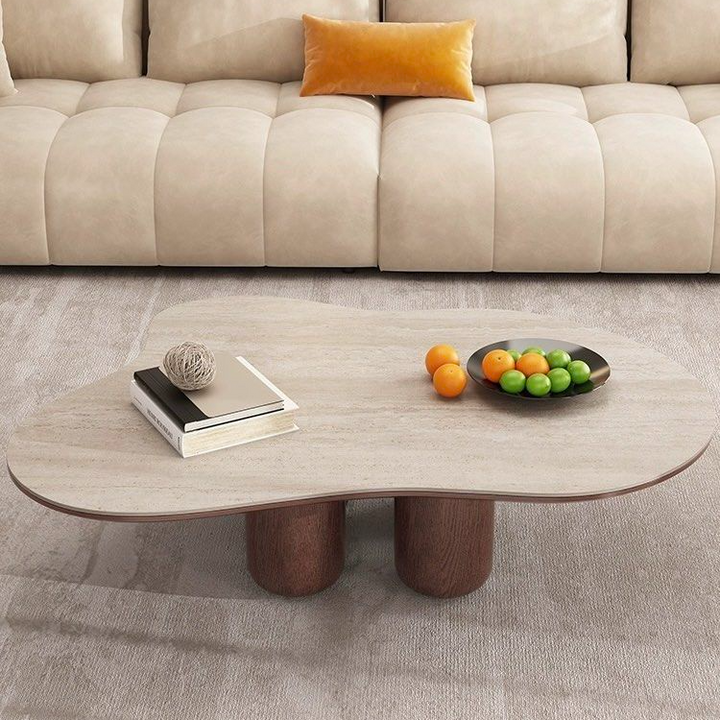 SLADE Modern Travertine Coffee Table