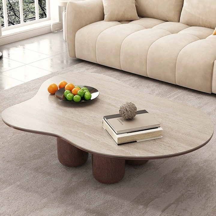 SLADE Modern Travertine Coffee Table