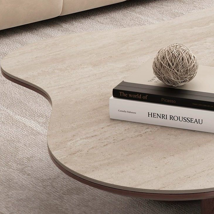 SLADE Modern Travertine Coffee Table