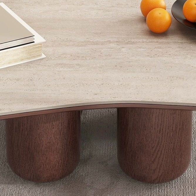 SLADE Modern Travertine Coffee Table