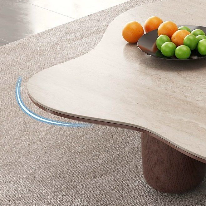 SLADE Modern Travertine Coffee Table