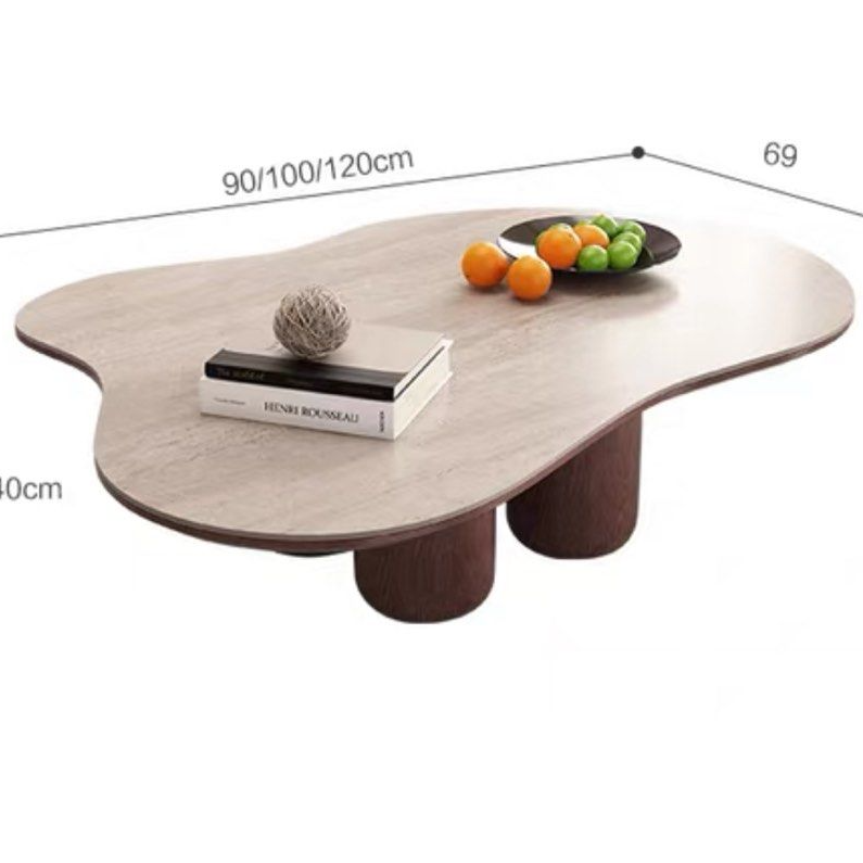 SLADE Modern Travertine Coffee Table