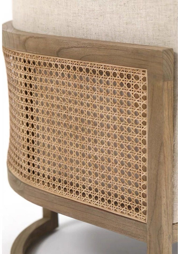 SIMON Rustic Solid Wood Lounge Chair