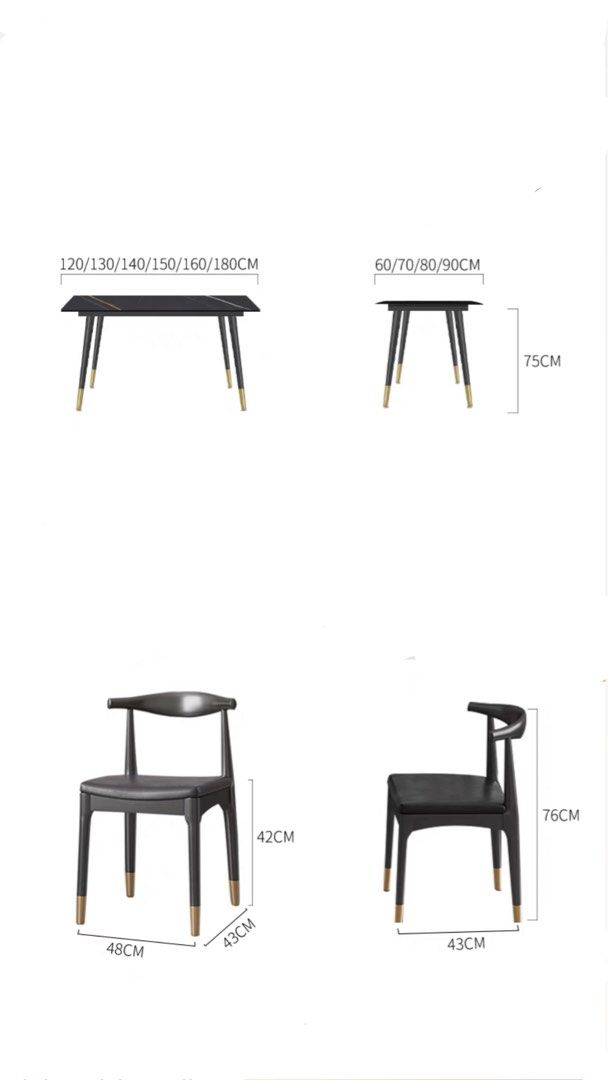 SMITH Modern Dining Table & Chairs