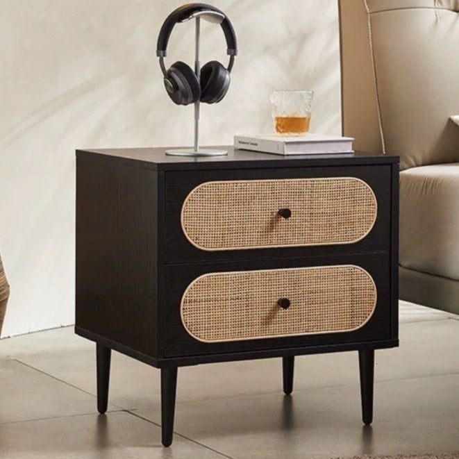 DESMOND Modern Rattan Bedside Table