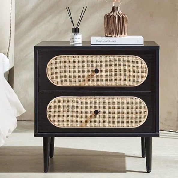 DESMOND Modern Rattan Bedside Table