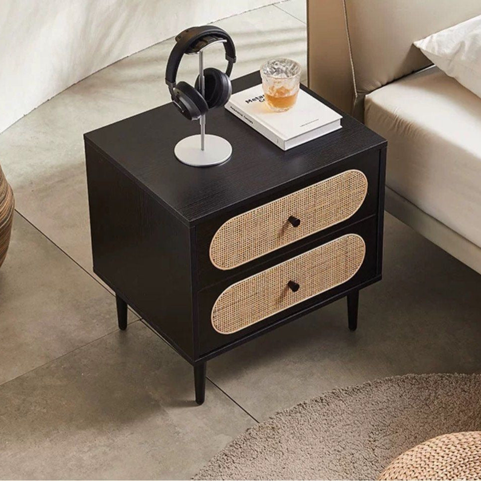 DESMOND Modern Rattan Bedside Table