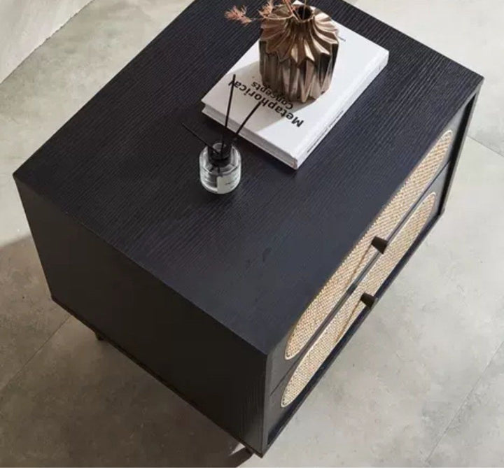 DESMOND Modern Rattan Bedside Table