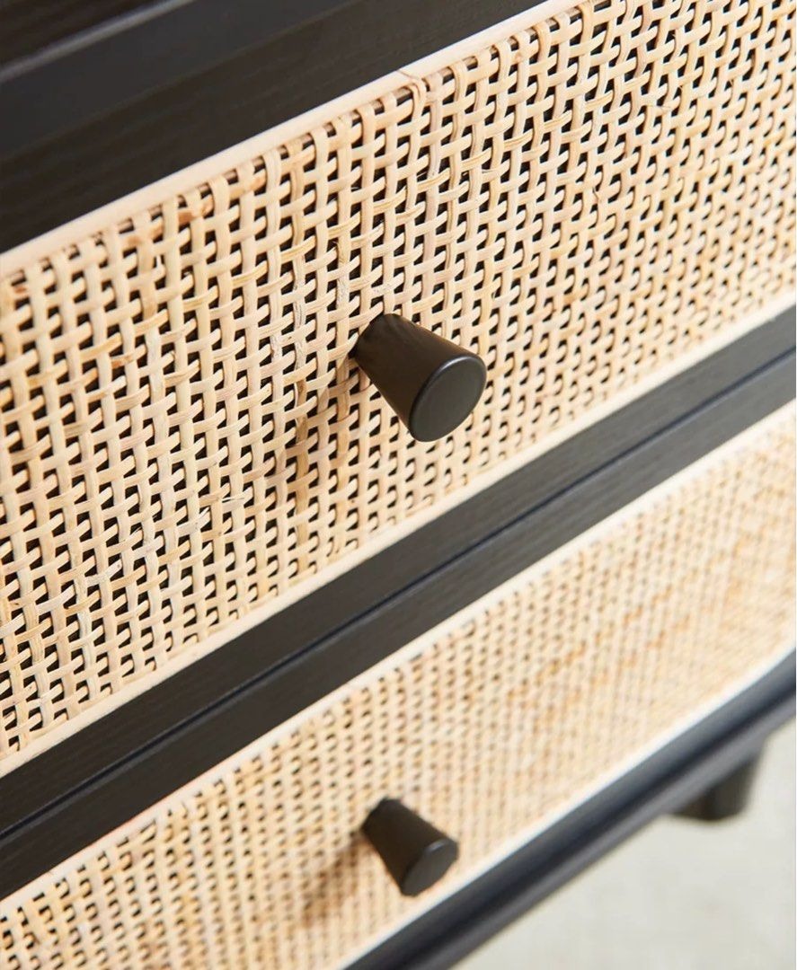 DESMOND Modern Rattan Bedside Table