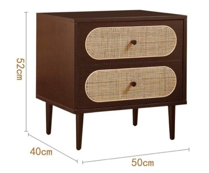 DESMOND Modern Rattan Bedside Table