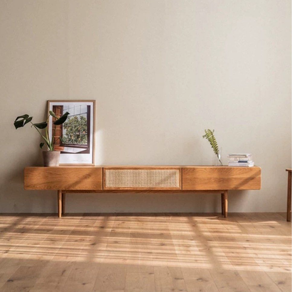 BYLLIS Modern Solid Wood TV Console