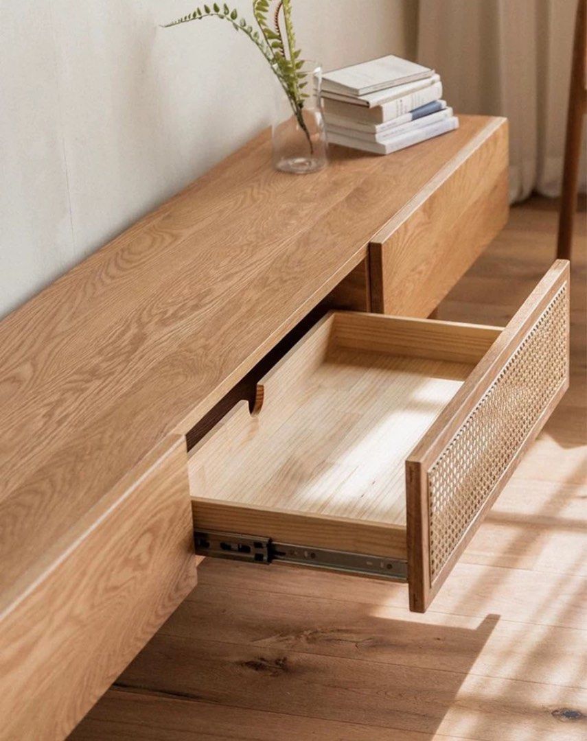 BYLLIS Modern Solid Wood TV Console