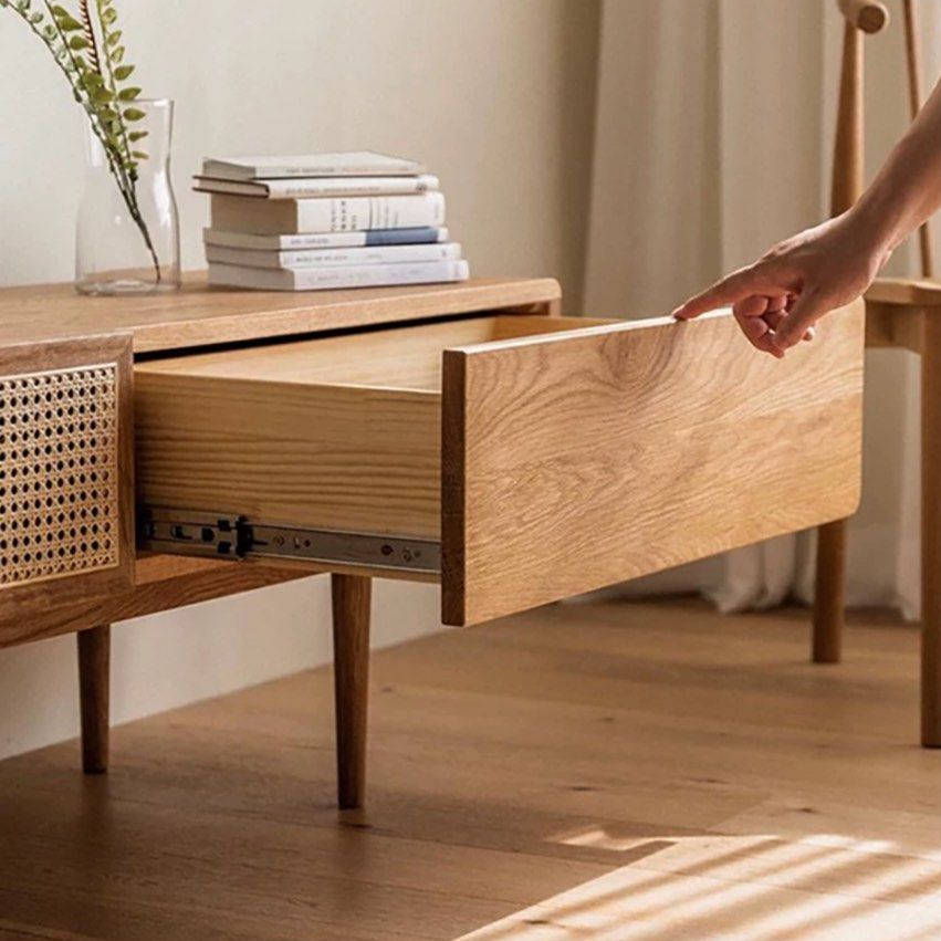 BYLLIS Modern Solid Wood TV Console