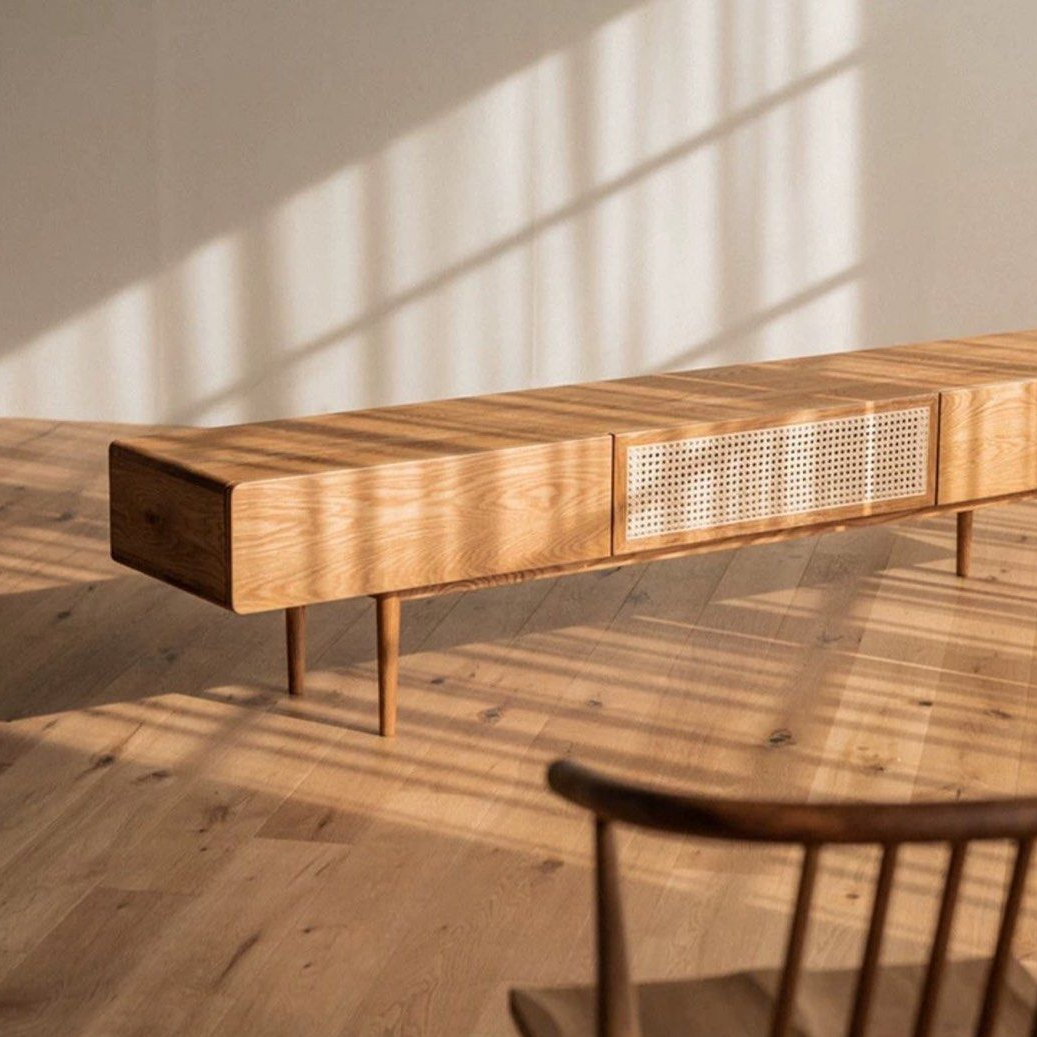 BYLLIS Modern Solid Wood TV Console