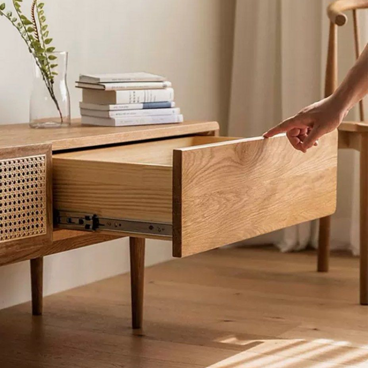 BYLLIS Modern Solid Wood TV Console