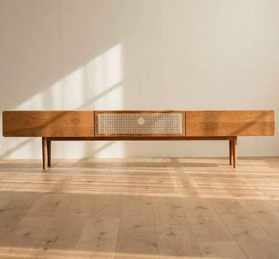 BYLLIS Modern Solid Wood TV Console