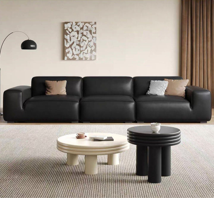 CARZANO Modern Genuine Leather Sofa