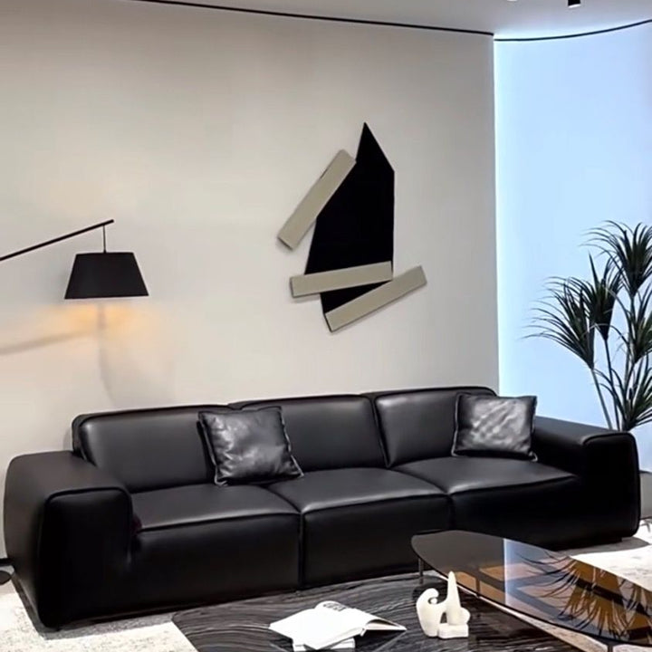 CARZANO Modern Genuine Leather Sofa